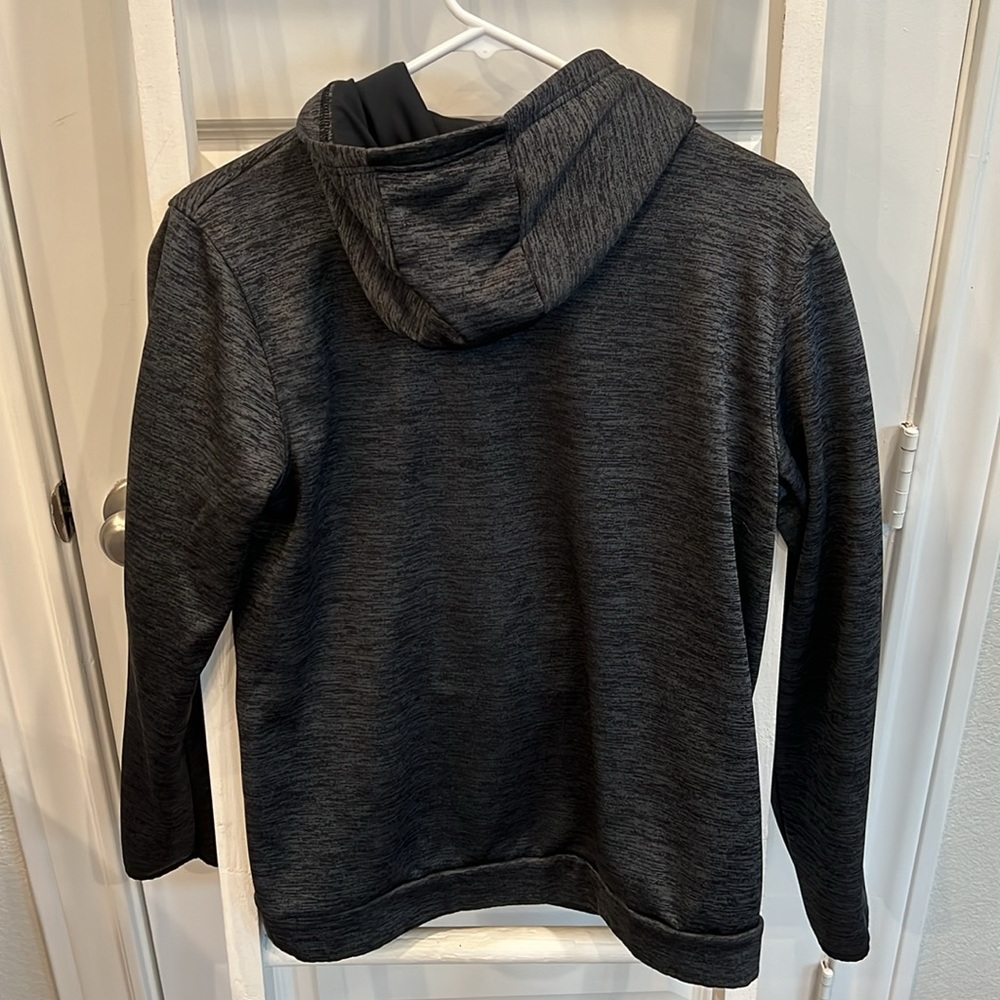 Under Armor Dark Grey w/Red Design Sz YXL Hoodie/Sweatshirt - Picture 5 of 5